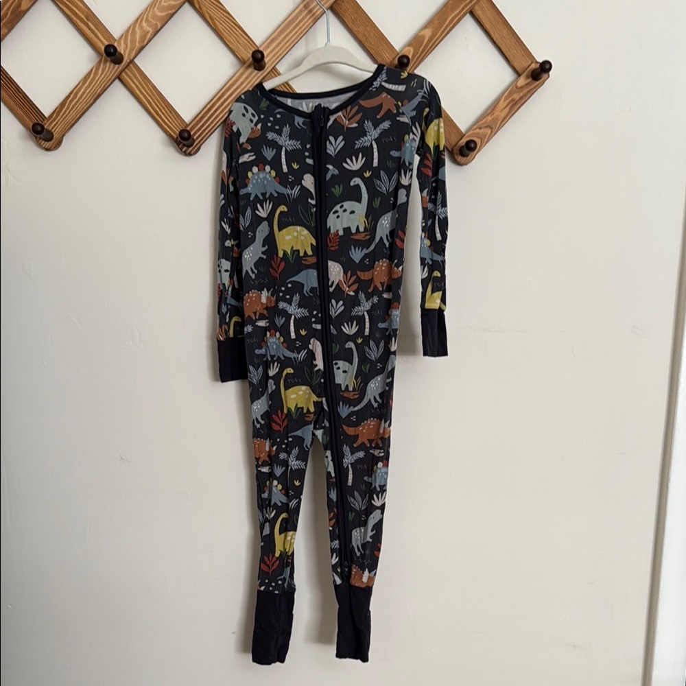 Little Sleepies Navy Jurassic Jungle Zippy Pajama